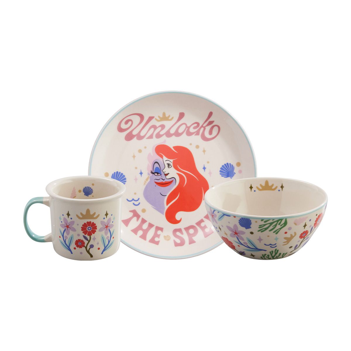 CORONA - Set Desayuno 3 Piezas Disney Ariel 280ml