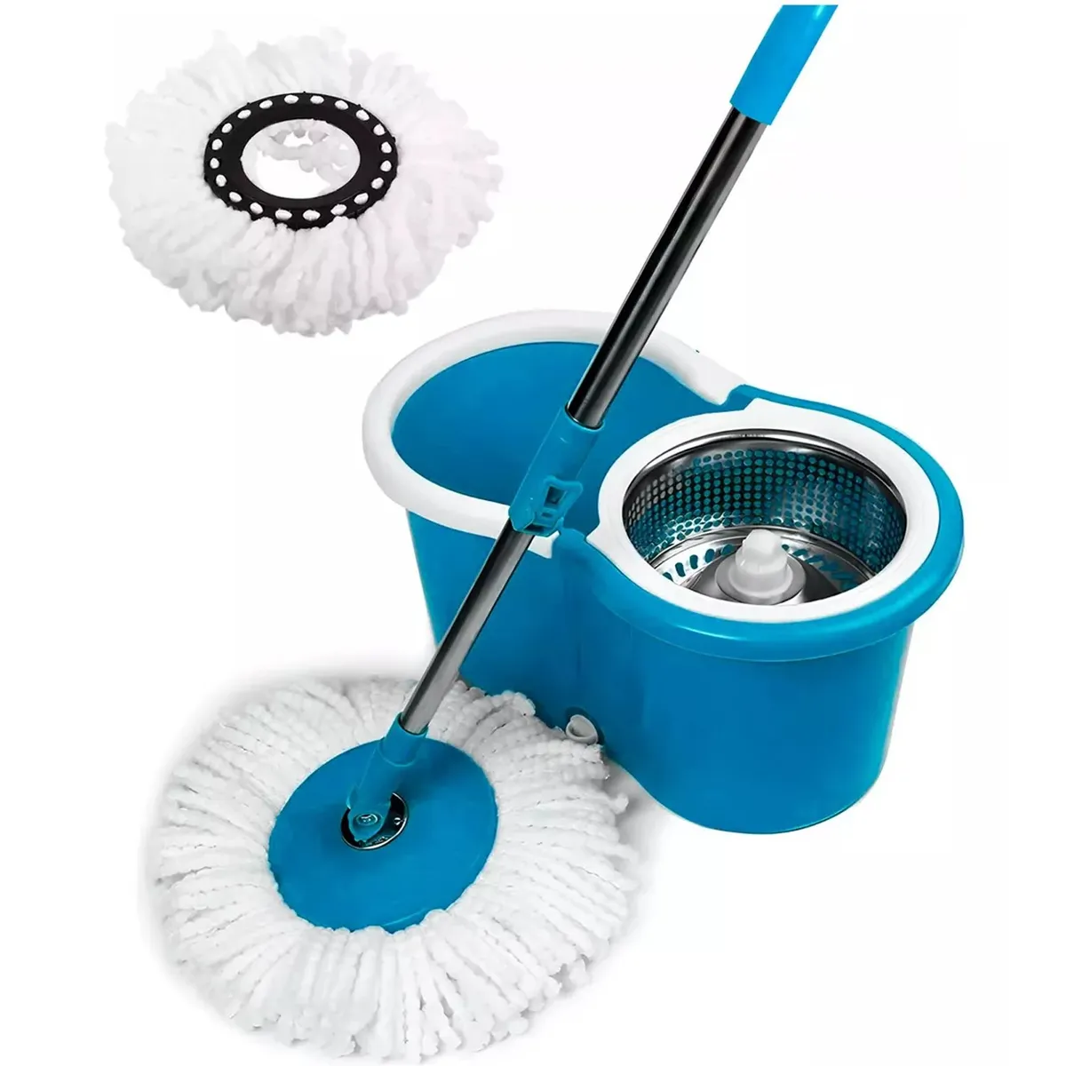 ONE PIXEL - Trapeador Exprimidor Automatico Balde Microfibra +1 Repuesto