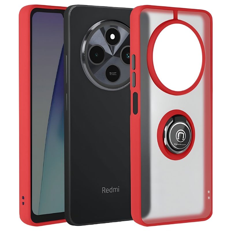 GENERICO - Funda Estuche Anti Golpes Mate Compatible Xiaomi Redmi 14C Rojo