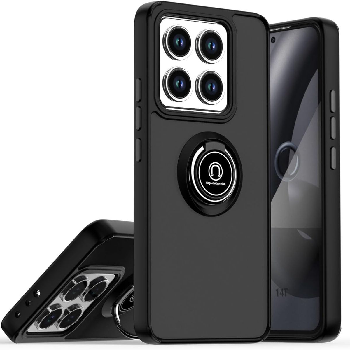GENERICO - Funda Estuche Protector Anti Golpes Mate Compatible Xiaomi 14T Negro