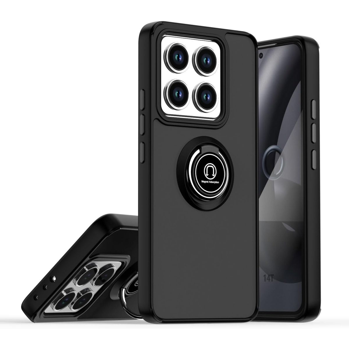 GENERICO - Funda Estuche Protector Anti Golpes Mate Compatible Xiaomi 14T Negro