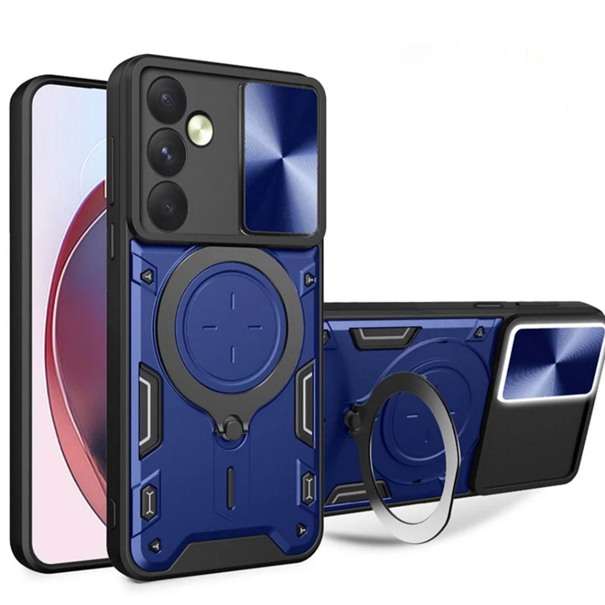 GENERICO - Estuche Armo Proteccion Camara Compatible con Samsung A16 Rojo