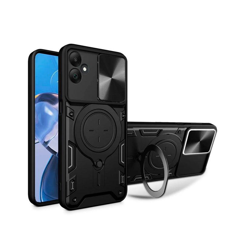 GENERICO - Estuche Armo Proteccion Camara Compatible con Samsung A06 Negro