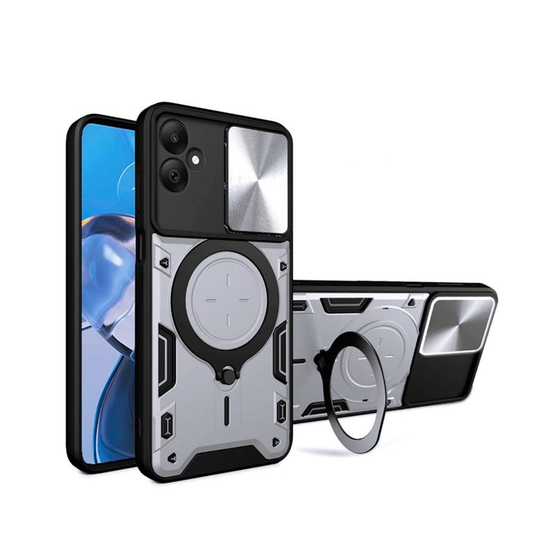 GENERICO - Estuche Armo Proteccion Camara Compatible con Samsung A06 Gris