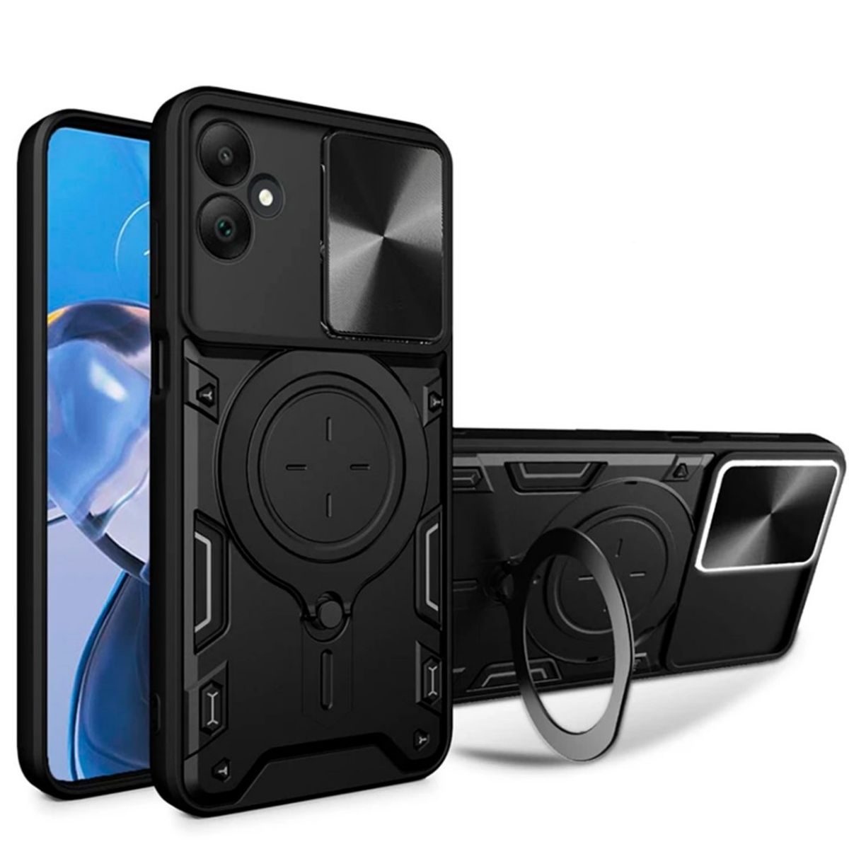 GENERICO - Estuche Armo Proteccion Camara Compatible con Samsung A06 Gris