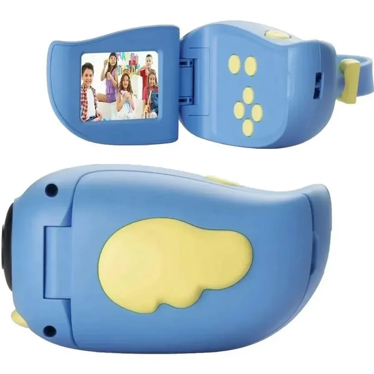 ONE PIXEL - Video Camara Digital Niños Portátil USB Juegos Idiomas Azul