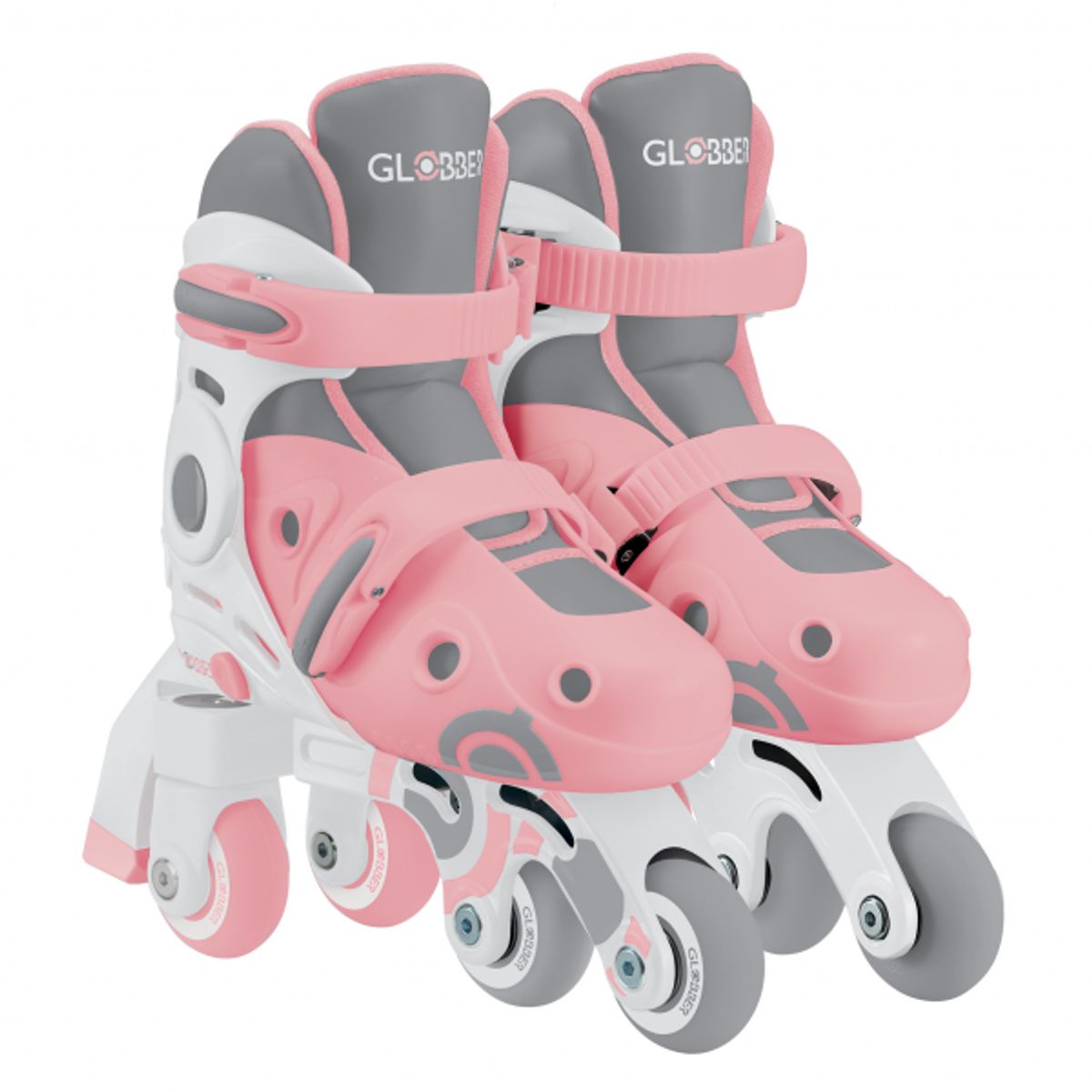 GLOBBER - PATINES DE APRENDIZAJE ROSADOS XS/S (TALLA EU 26 A 29)