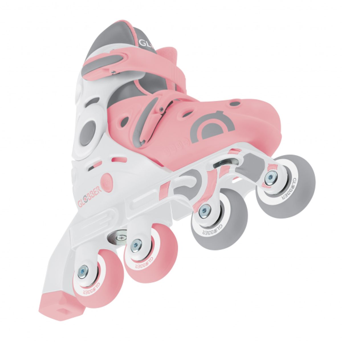 GLOBBER - PATINES DE APRENDIZAJE ROSADOS XS/S (TALLA EU 26 A 29)