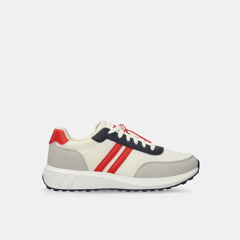NORTH STAR - Tenis Para Hombre North Star Blanco-Rojo Micky London