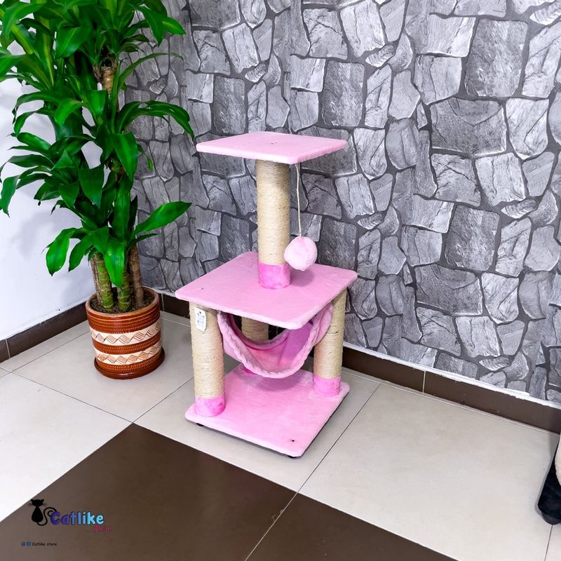 CATLIKE - Gimnasio Rascador Para Gatos Ref Vulcano Rosa