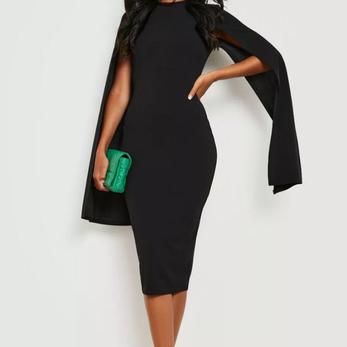 NEGRELI - VESTIDO DE MUJER CON  MANGAS ABIERTAS