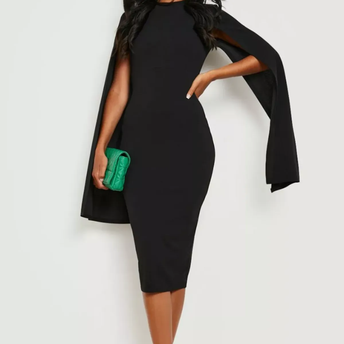 NEGRELI - VESTIDO DE MUJER CON  MANGAS ABIERTAS