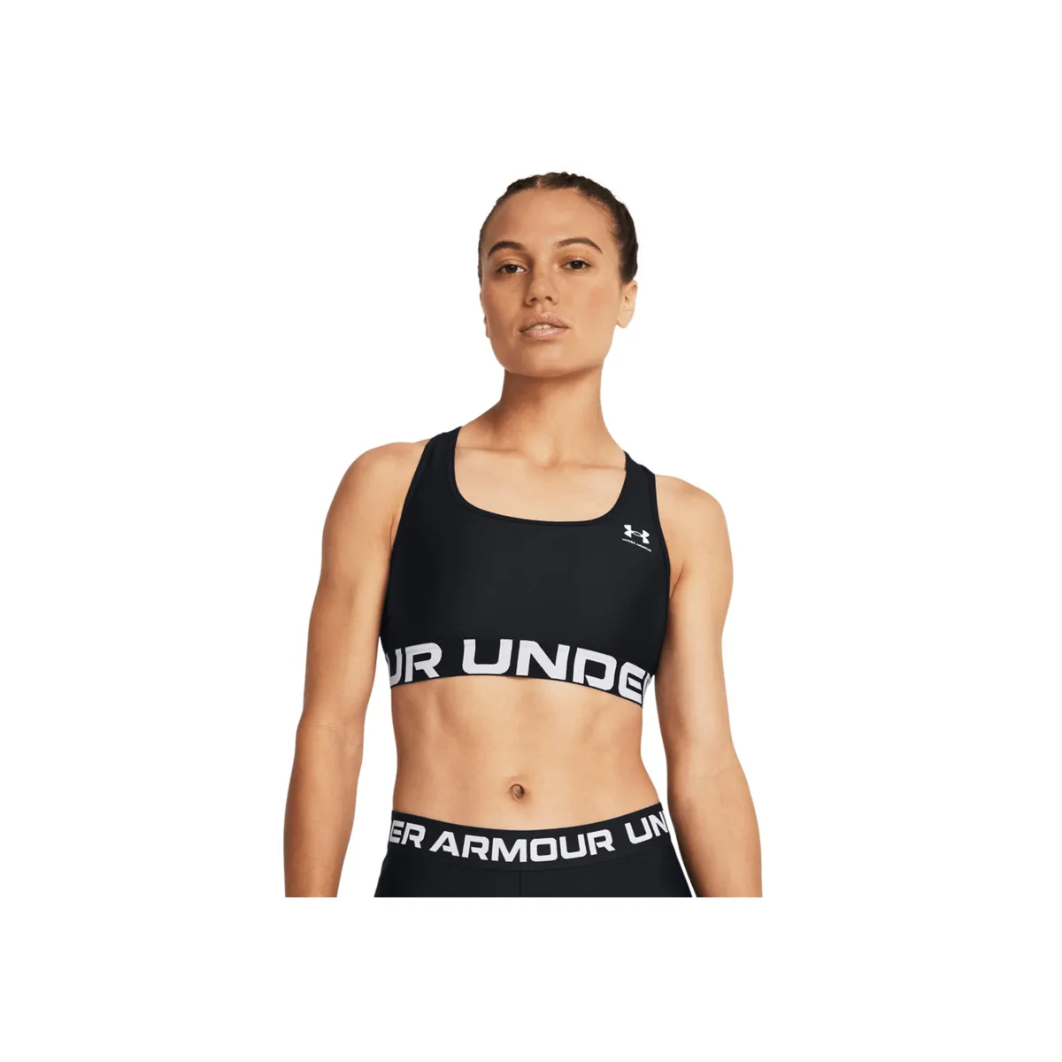 UNDER ARMOUR - Sujetador Mujer Under Armour Hg Autntcs Mid Brndd Negro UNDER ARMOUR
