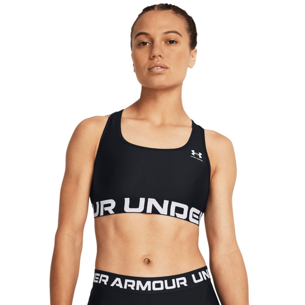UNDER ARMOUR - Sujetador Mujer Under Armour Hg Autntcs Mid Brndd Negro UNDER ARMOUR