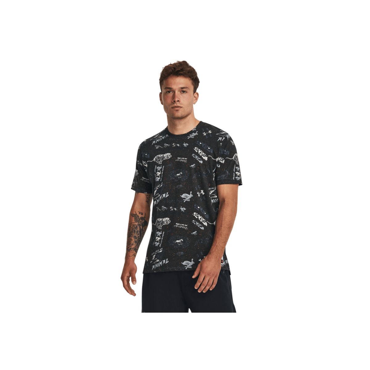 UNDER ARMOUR - Camiseta Hombre UNDER ARMOUR UA RUN LIKE A TEE Negro UNDER ARMOUR.