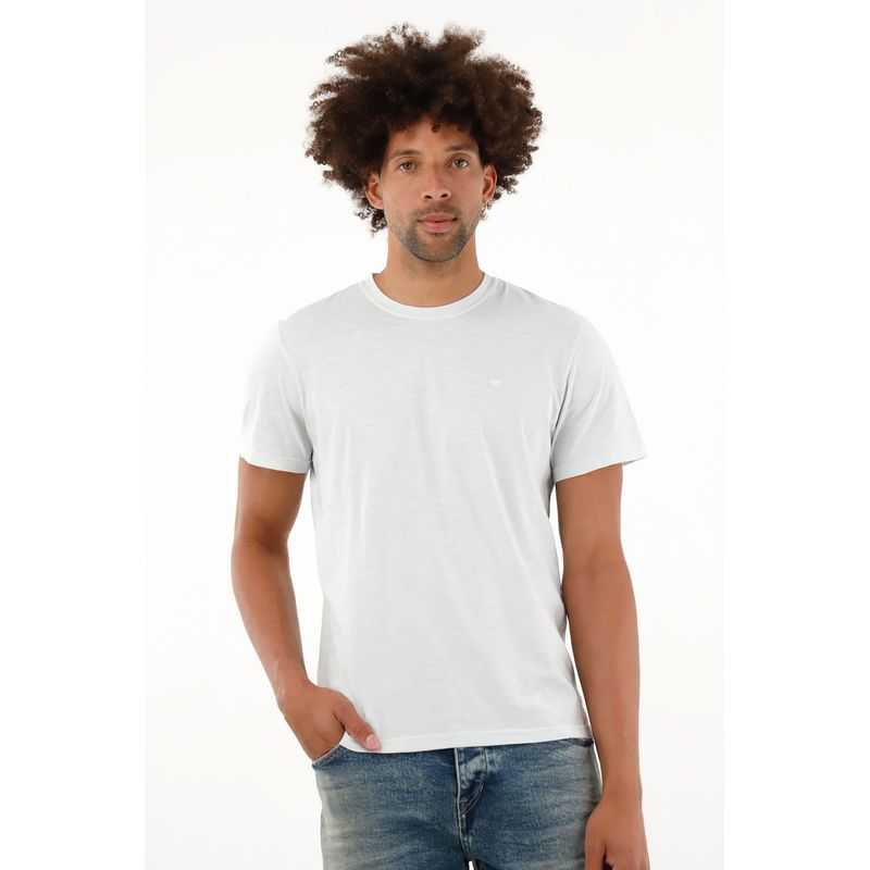 TENNIS - Camiseta manga corta azul para hombre