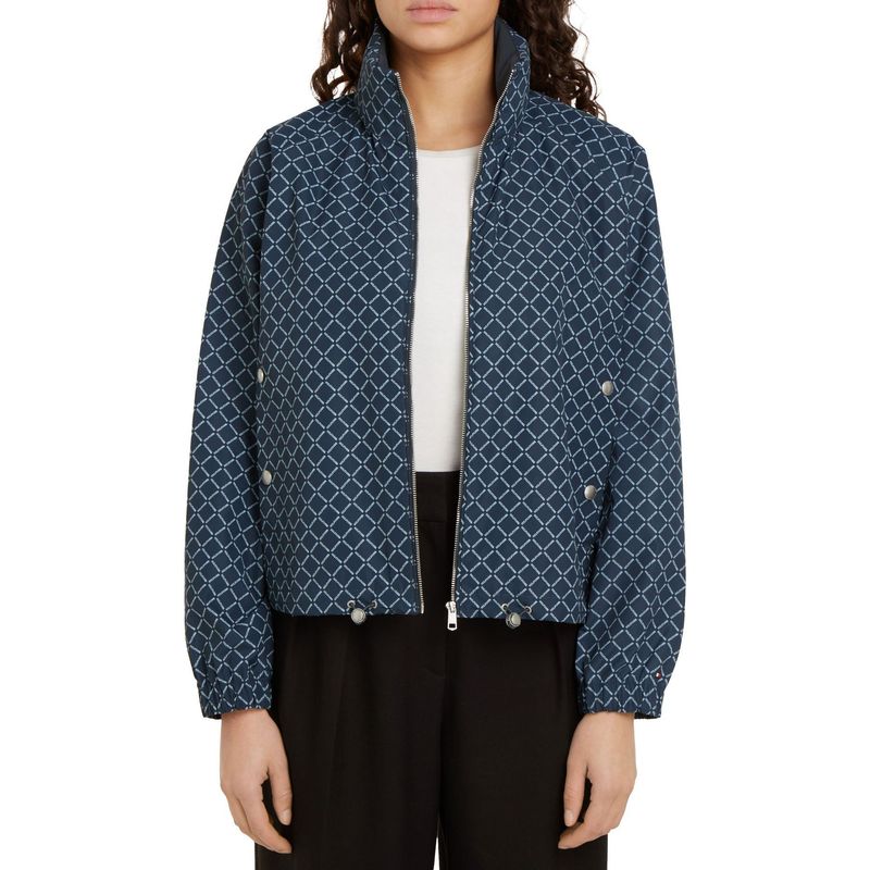 TOMMY HILFIGER - Chaqueta Azul Rompeviento AOP Tommy Hilfiger