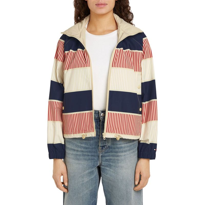 TOMMY HILFIGER - Chaqueta Rompeviento AOP A Rayas Tommy Hilfiger