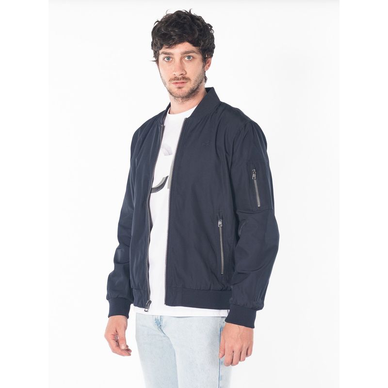 CALVIN KLEIN - Chaqueta azul bomber con cremallera Calvin Klein