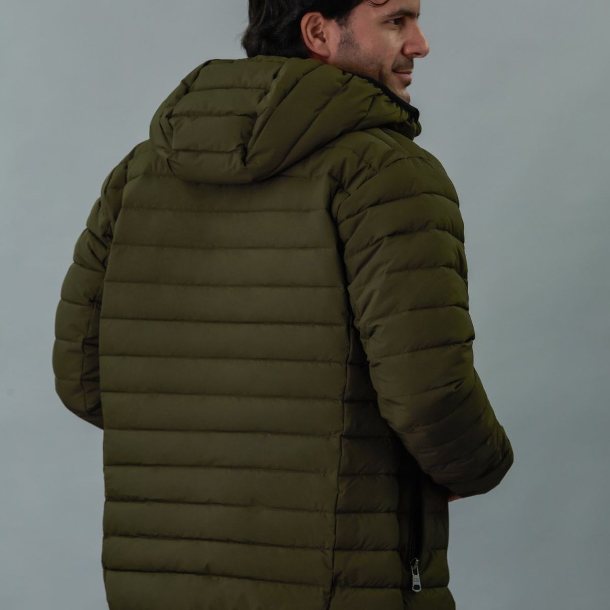 CALVIN KLEIN - Chaqueta verde acolchada con capota Calvin Klein