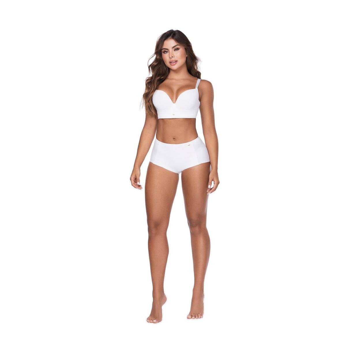 CHAMELA - Brasier Prehormado Mujer 42110 Blanco