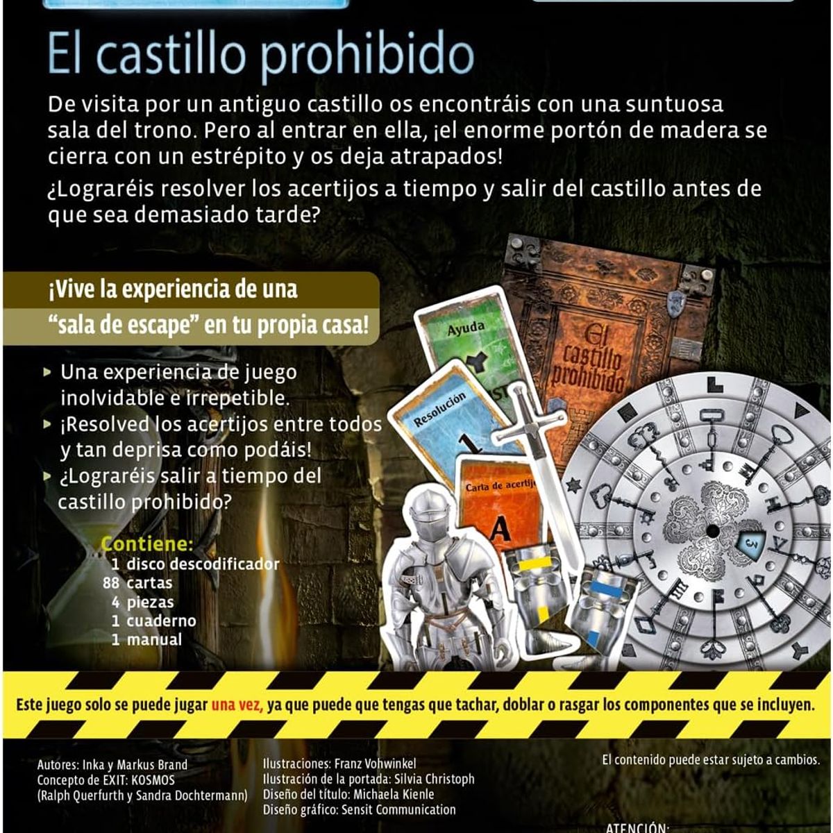DEVIR - Juego De Mesa Exit El Castillo Prohibido Para Adultos