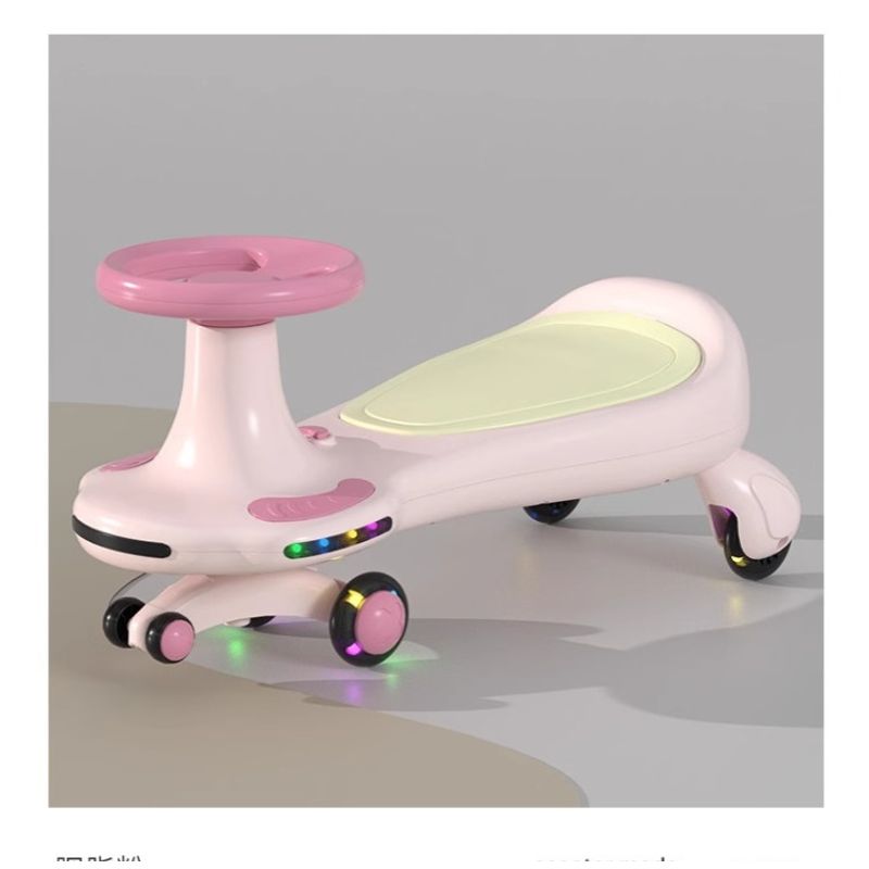 GENERICO - Carrito Giratorio Triciclo Musical Led niños Color Rosado
