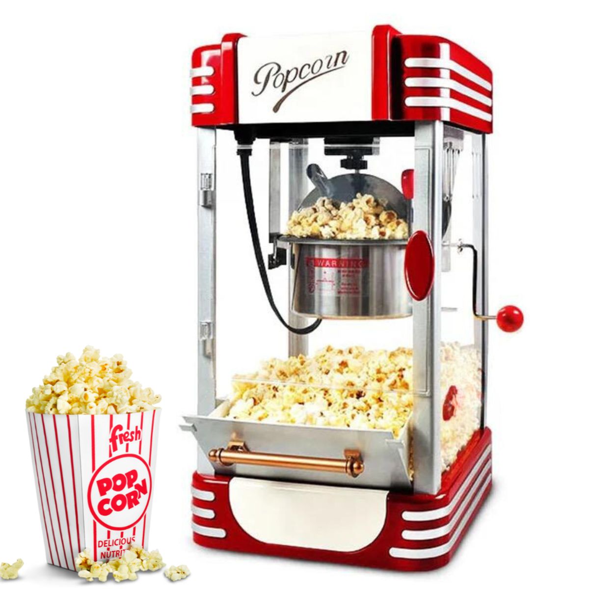 RENAHOUSE - Maquina Crispetera Electrica Profesional Capacidad