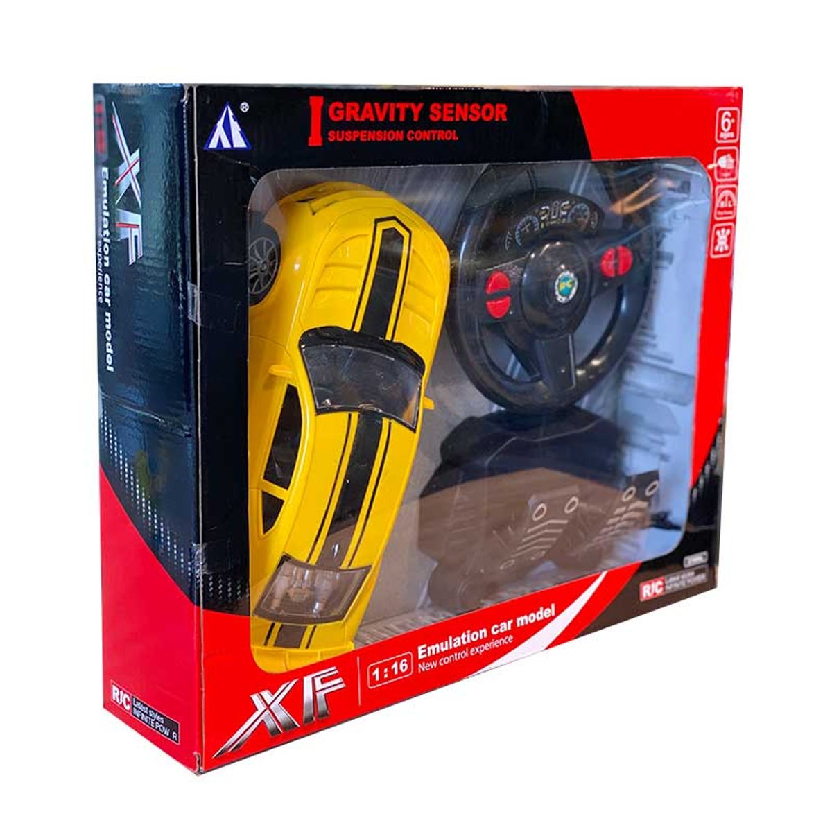 JUGANDO Y EDUCANDO - Juguete Carro A Control Remoto Volante Y Pedales Para Niños