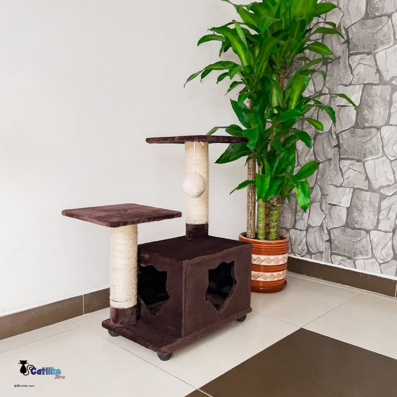 CATLIKE - Gimnasio Para Gatos Ref Apolo Café  + Obsequio