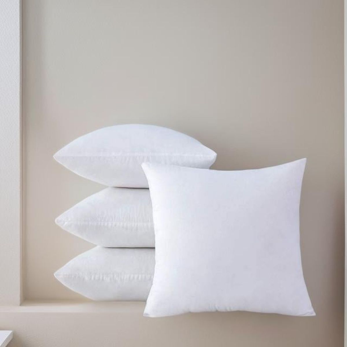 GENERICO - Relleno de Cojín 50x50 cm - 4 Unidades Para Sofá o Cama
