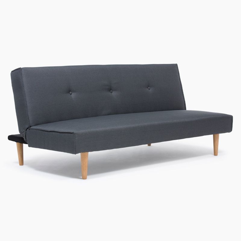 SOFA MARKET - Sofa Cama Tommy 3 Puestos Tela Negro