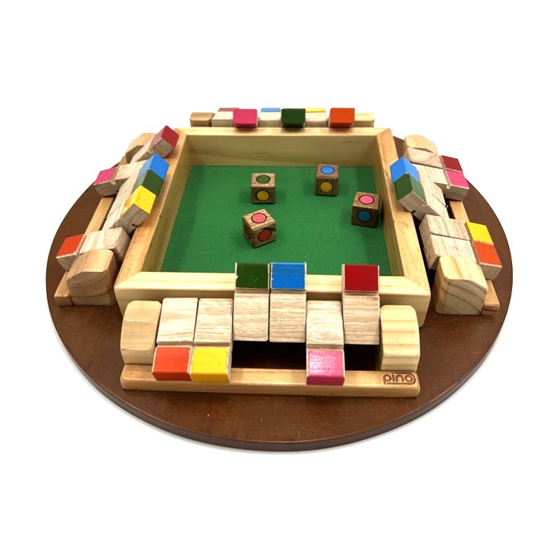 ARTESANAL - JUEGO DE MESA CARAMBA 4 PUESTOS ARTESANAL