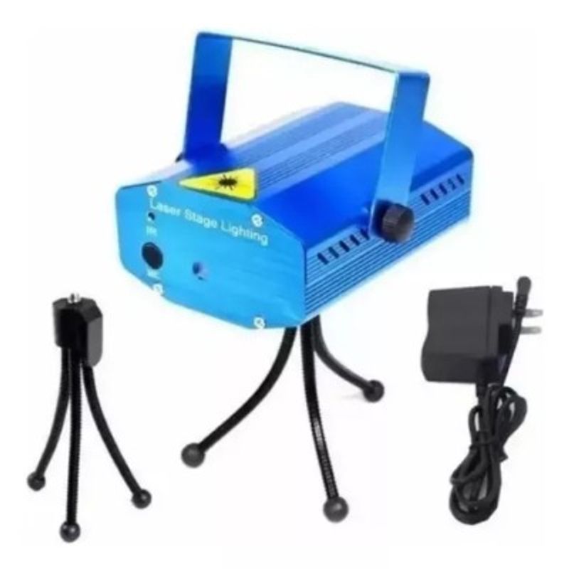 GENERICO - MINI PROYECTOR LED METALICO FIESTA
