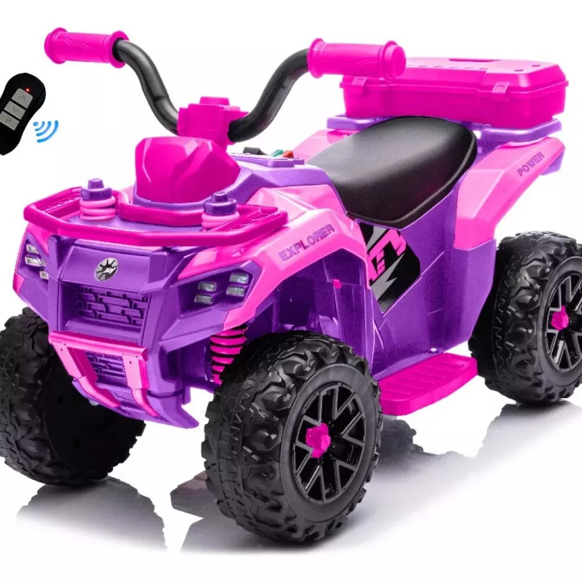 GENERICO - Moto CuatriMoto Batería Eléctrica Niña Control Turbinas