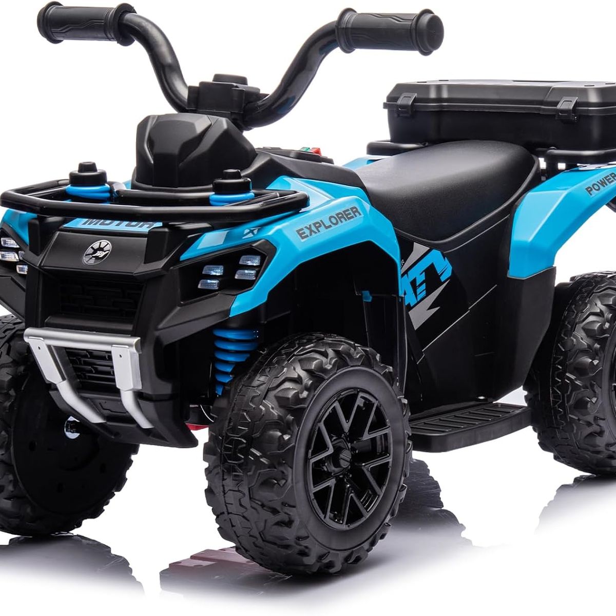 GENERICO - Moto CuatriMoto Bebes Eléctrica Control Turbinas AZUL