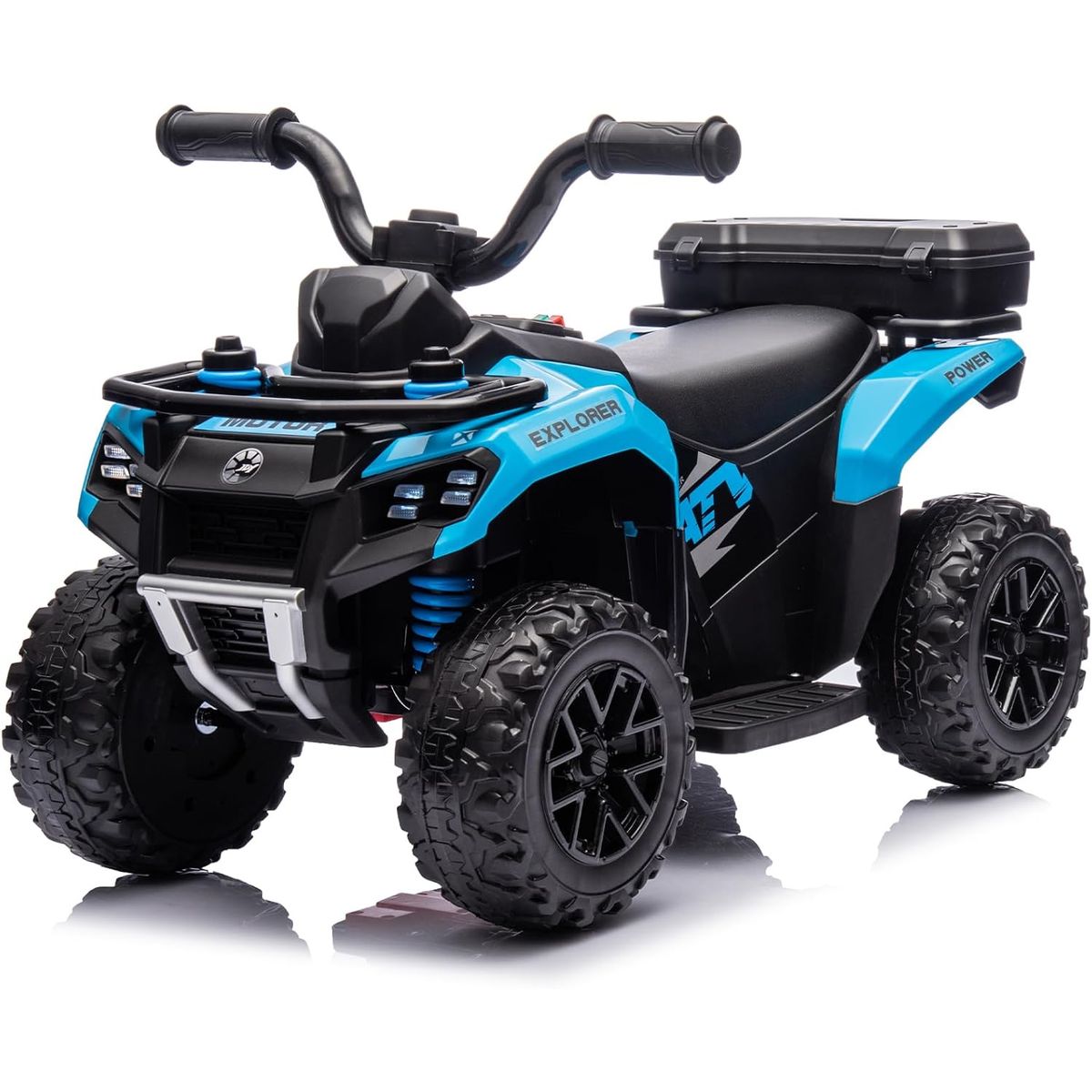 GENERICO - Moto CuatriMoto Bebes Eléctrica Control Turbinas AZUL