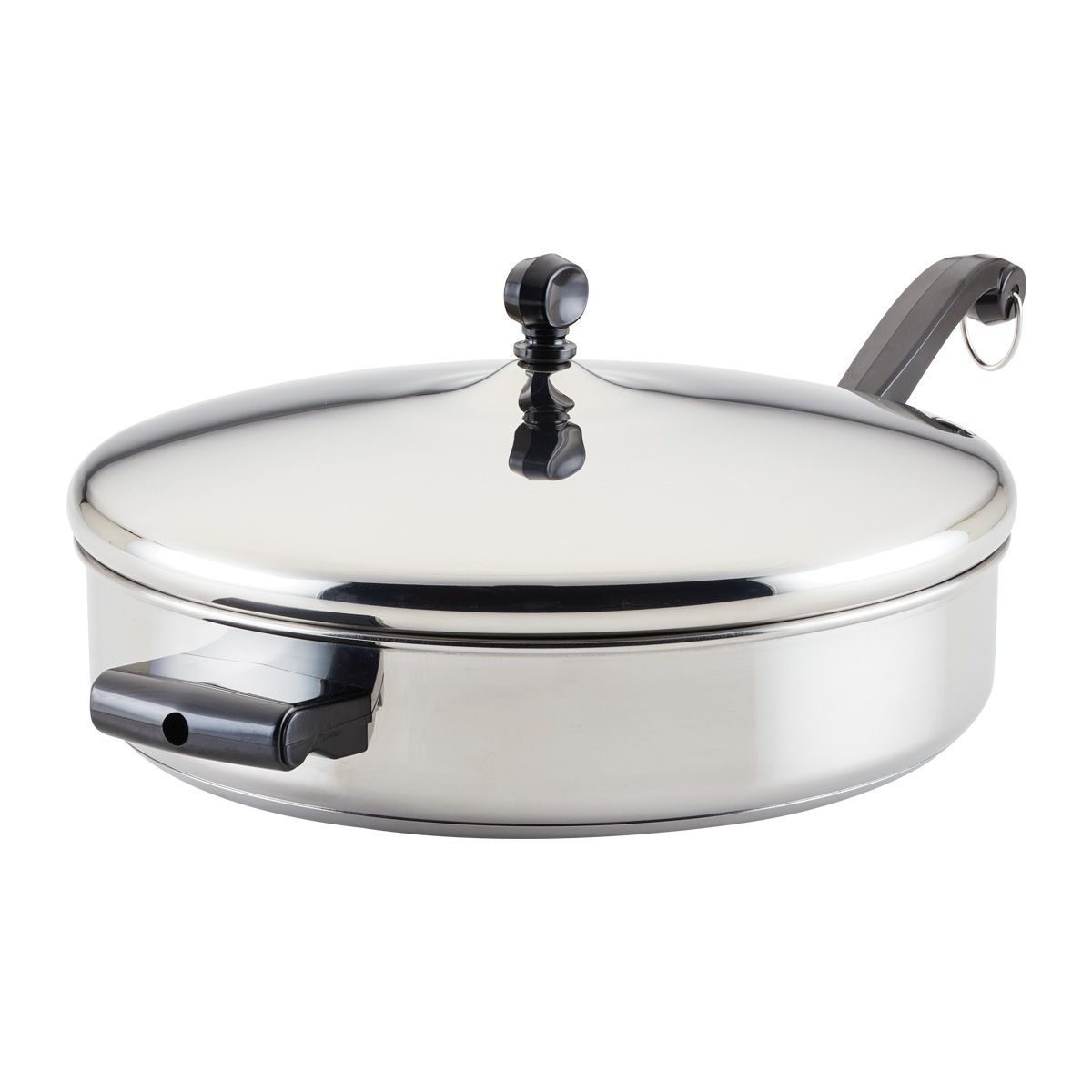 FARBERWARE - Sartén 30cm para saltear con tapa y asa acero inoxidableFarberware