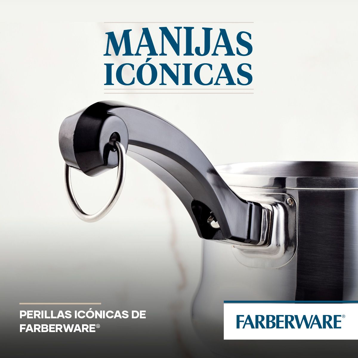 FARBERWARE - Perol 10cm acero inoxidable con mango y pico vertederoFarberware