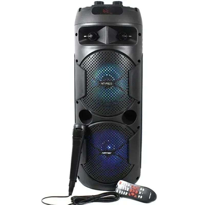 NIA - Torre De Sonido Bluetooth Parlante 7000W Con Control Microfono 20W RMS