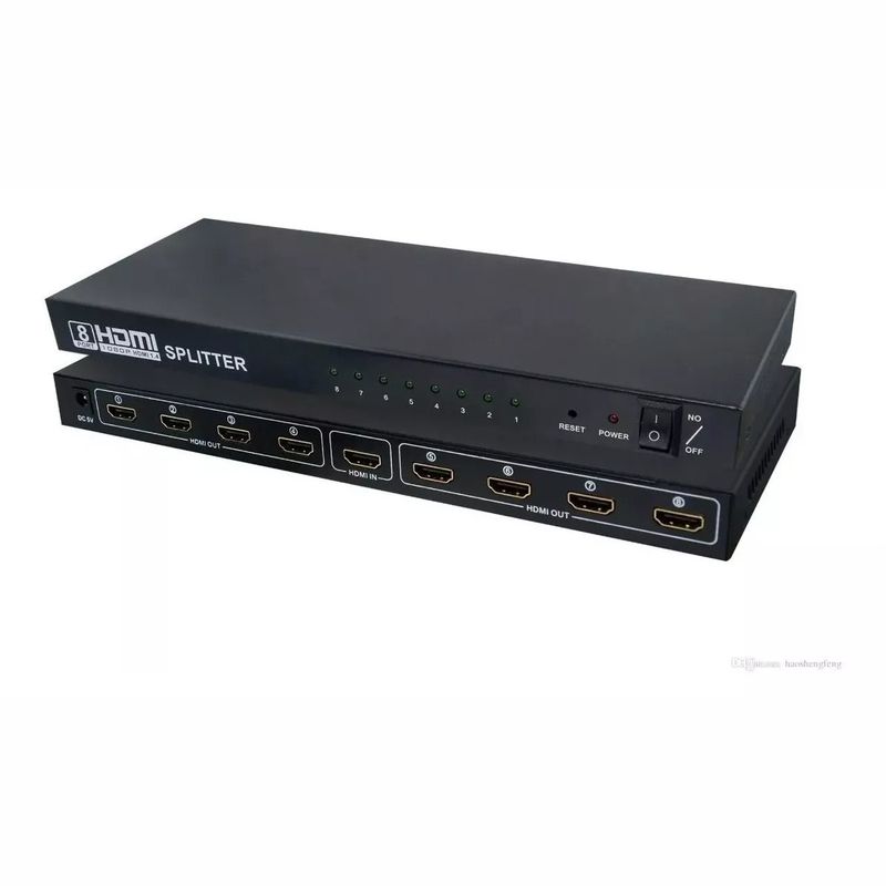 GENERICO - Splitter Hdmi 1x8 Salidas 1080p 2k4k Amplificador Cfuente