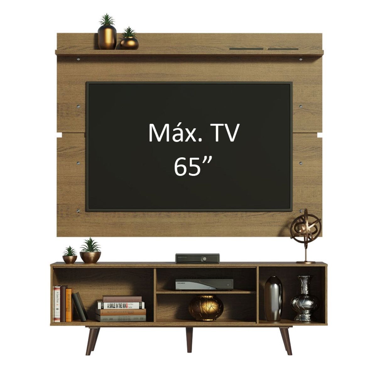 MADESA - Centro de Entretenimiento para TV Dubai Mesa y Panel Hasta 65 Pulgadas
