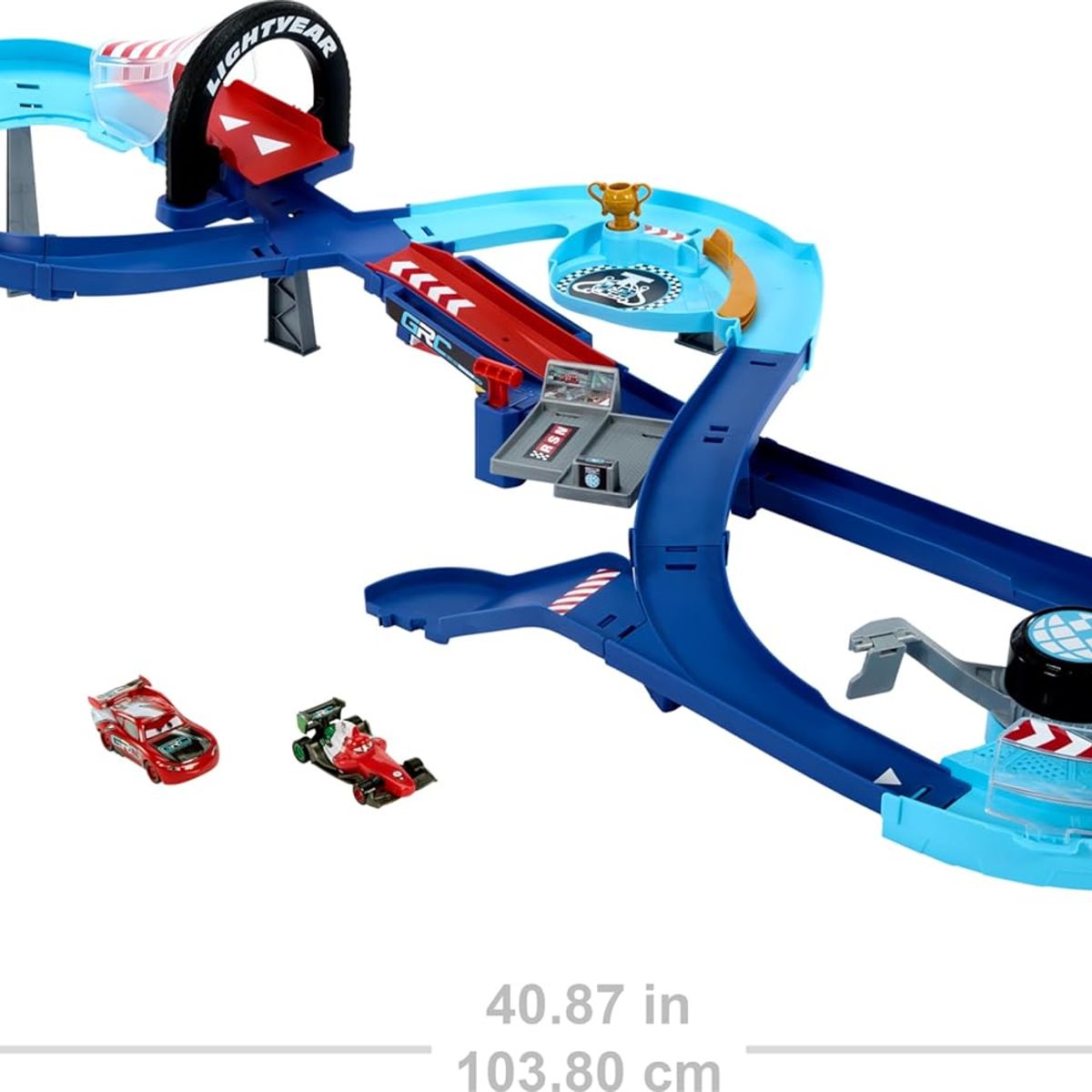 CARS - Pista Disney Cars El rayo y Francesco Circuito De Salto