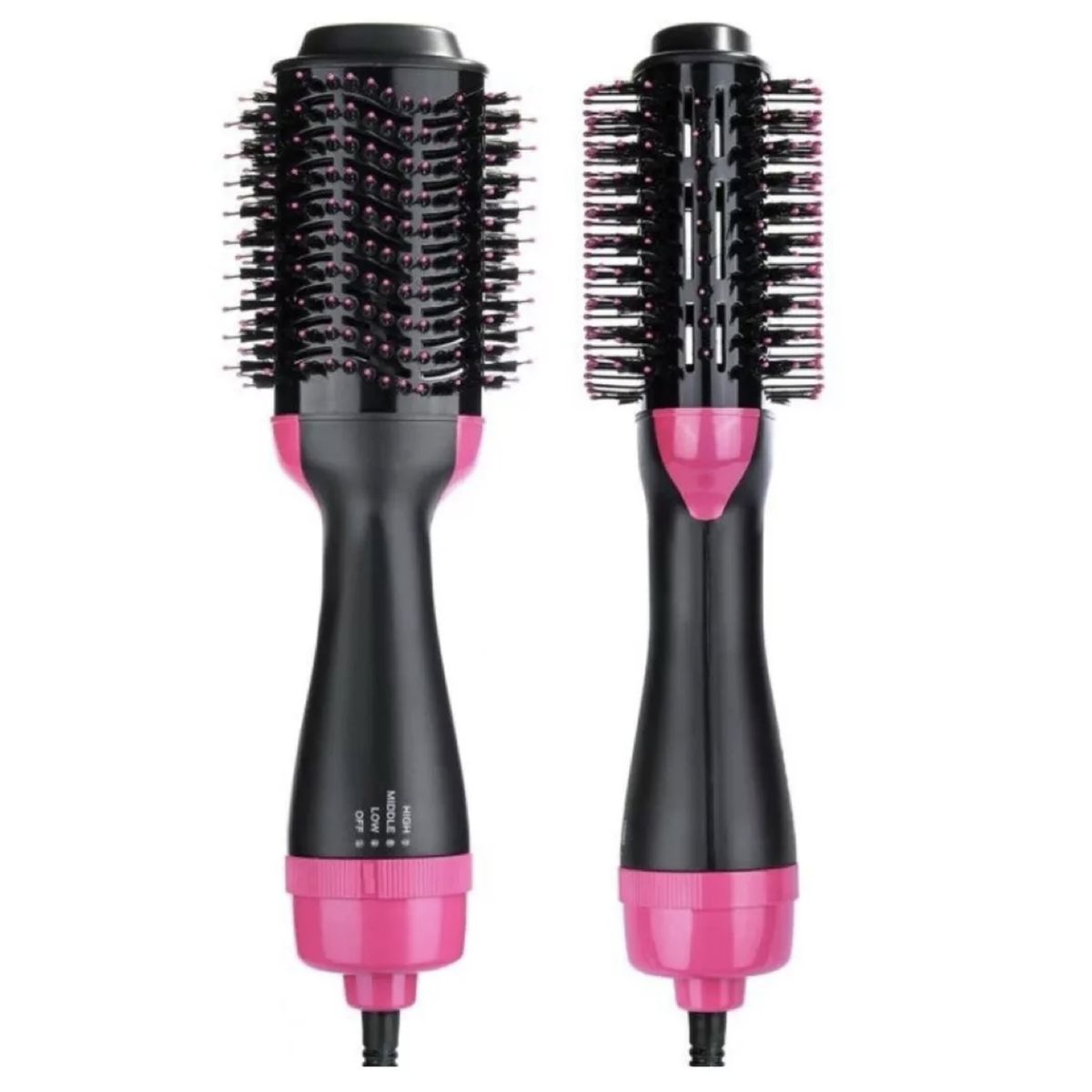 GENERICO - Cepillo Secador Aire Caliente 3 Velocidades Frizz Free - Rosado