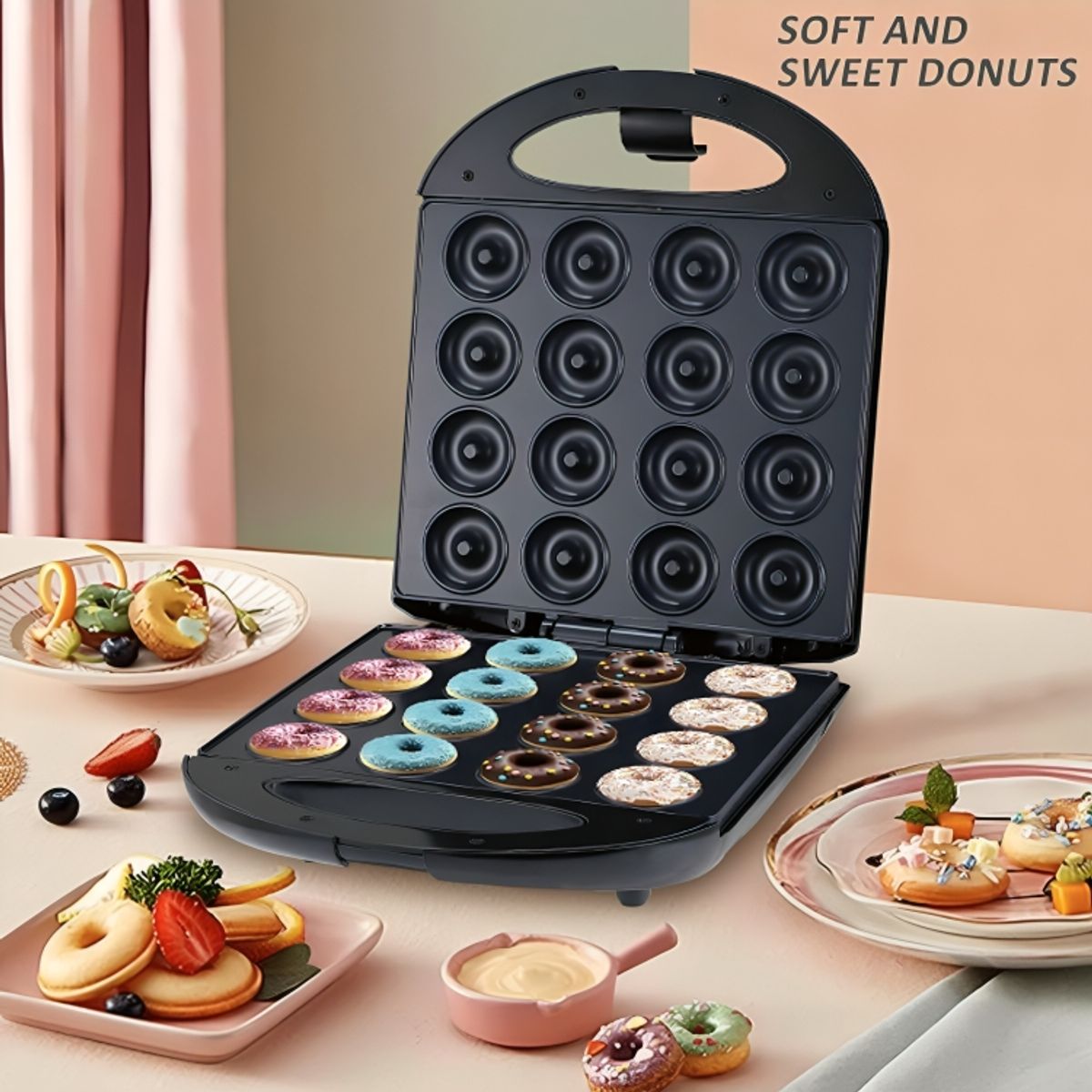 SOKANY - Máquina Mini Donas Rosquillas X 16 SokaNY