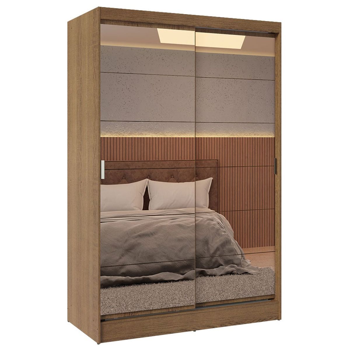 MADESA - Closet Max 2 Puertas Corredizas con Espejos