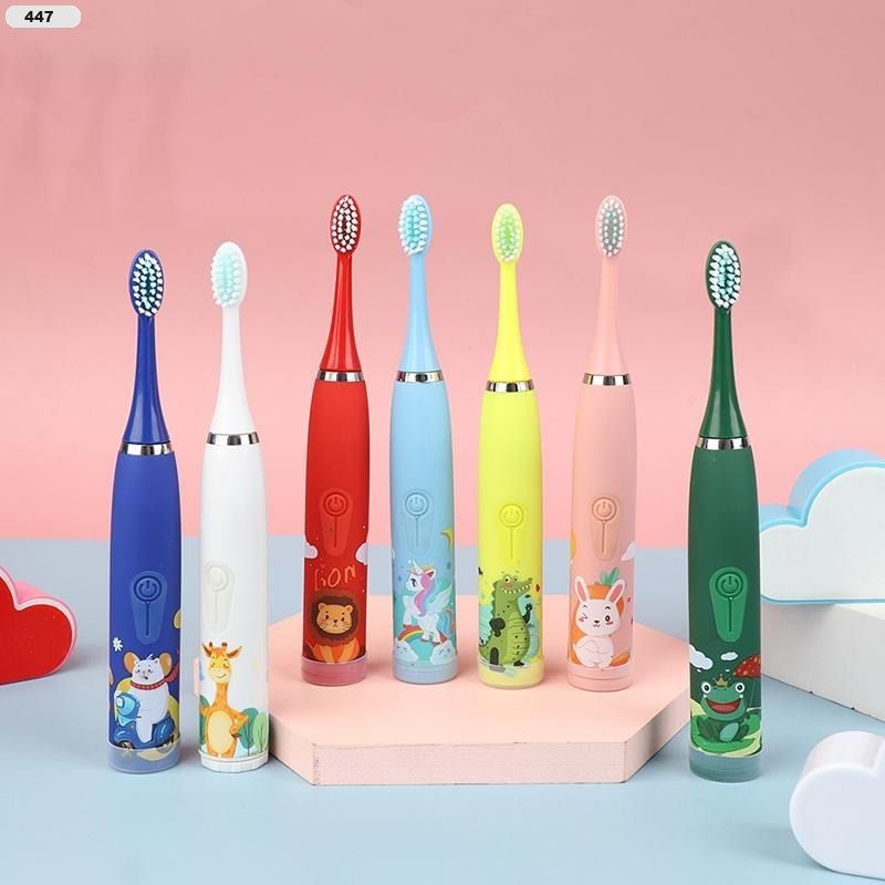 GENERICO - Cepillos De Dientes Vibratorio Para Niños y Niñas+5 Repuesto
