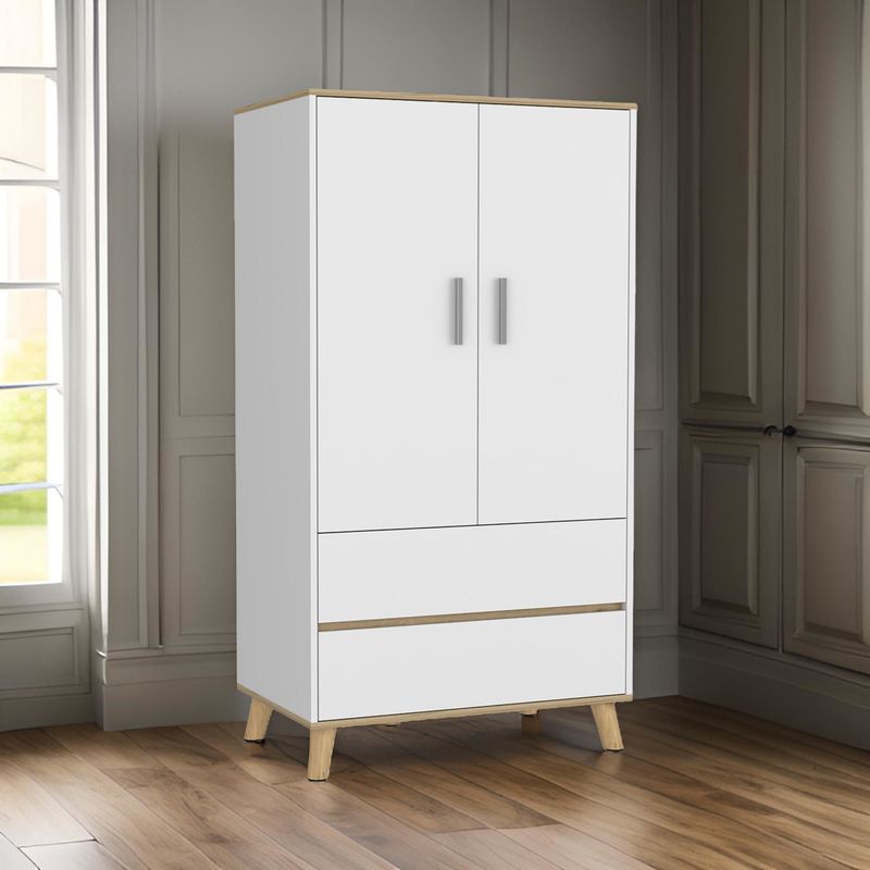 RTA MUEBLES - Closet Z-80 Bicolor Blanco Duna CBD 7253 RTA