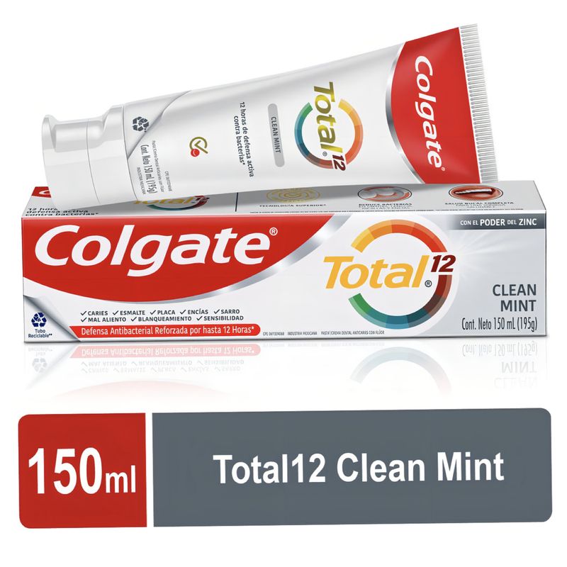 COLGATE - Crema Dental Colgate Total 12 Clean Mint