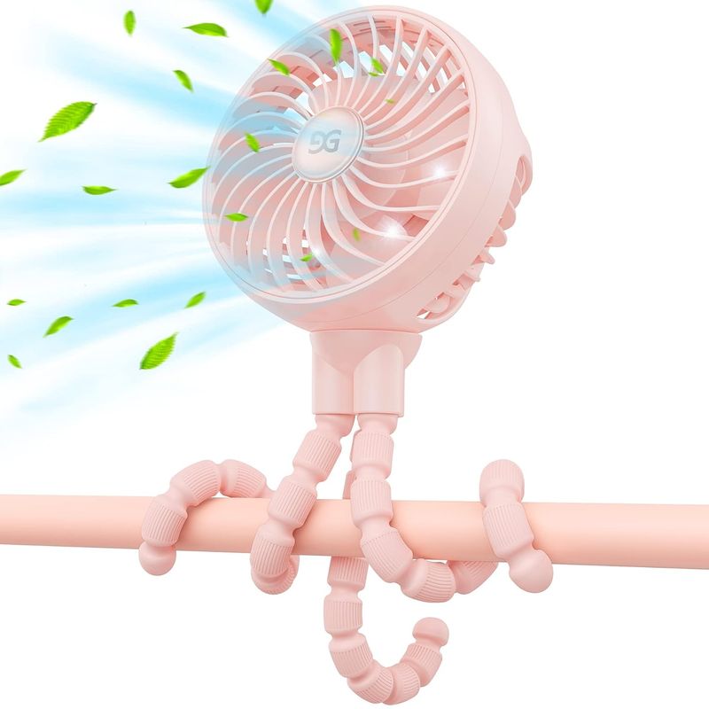 GENERICO - Ventilador Recargable Portatil Pulpo Para Coches Cunas Bebes